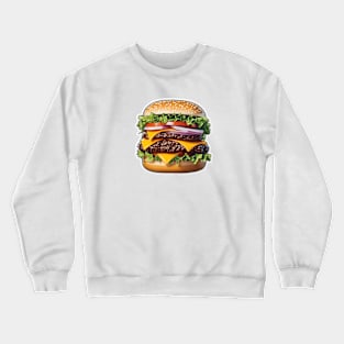 Double cheese burger lover Crewneck Sweatshirt